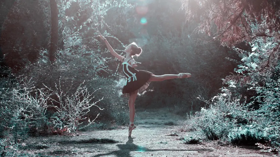 Bailarina en una pose de ballet