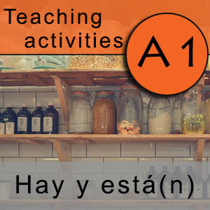 difference between hay and está in Spanish a1 exercises and grammar